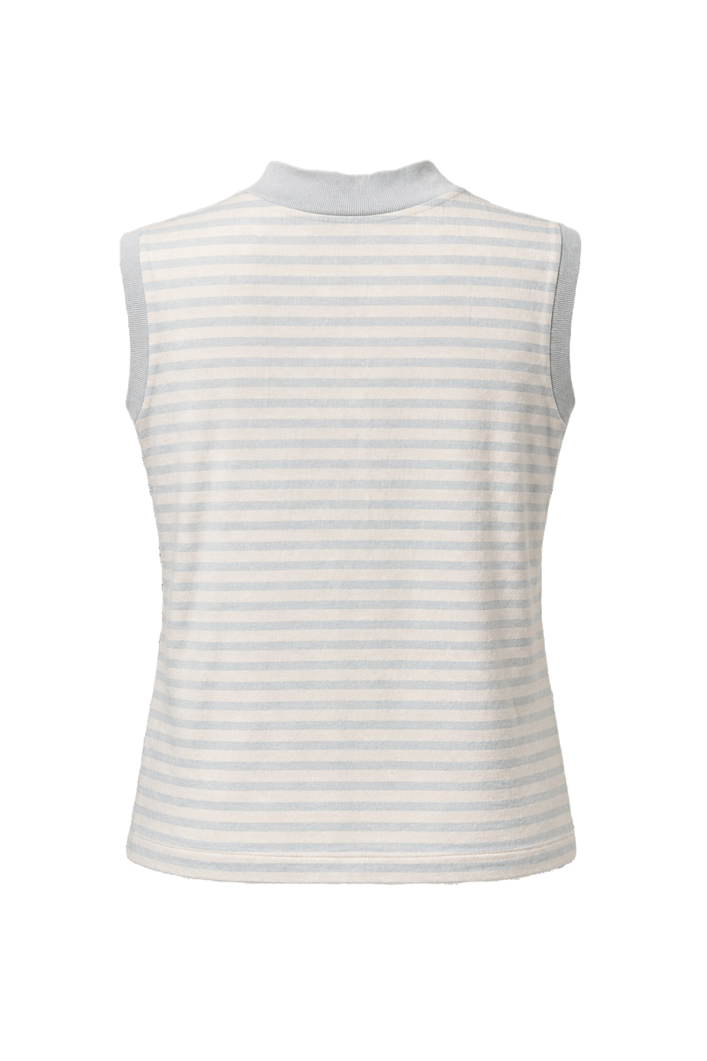 1960s Light Blue Cotton Sleeveless Top - Back View