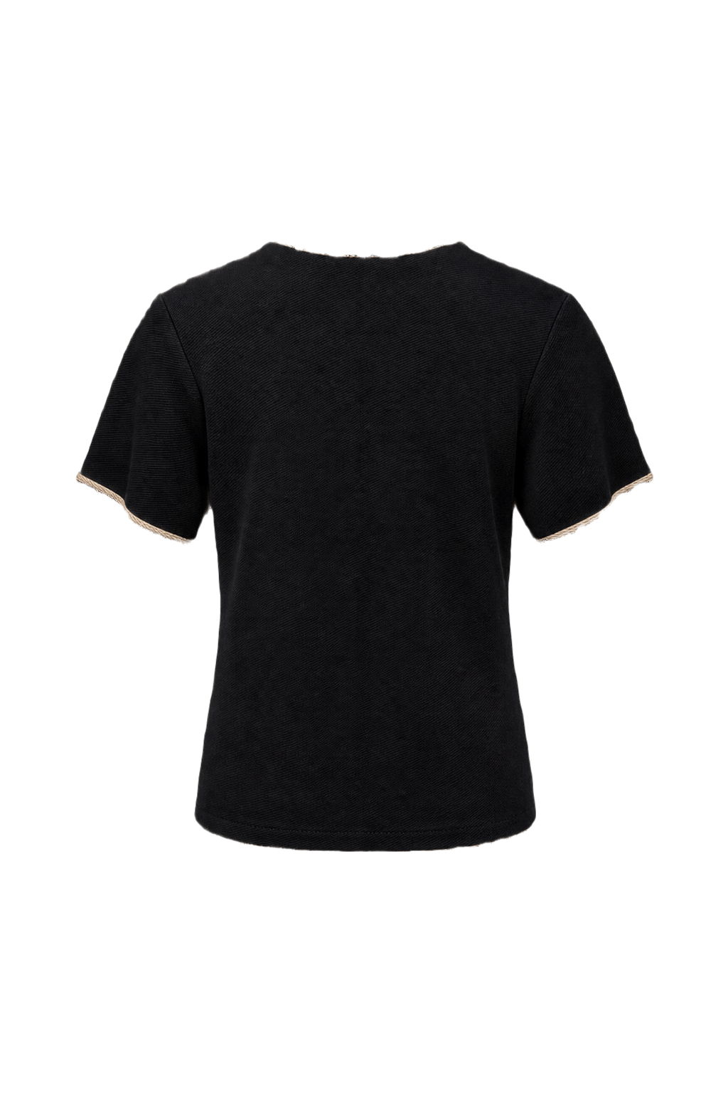 1960s Black Cotton T-Shirt - Back View