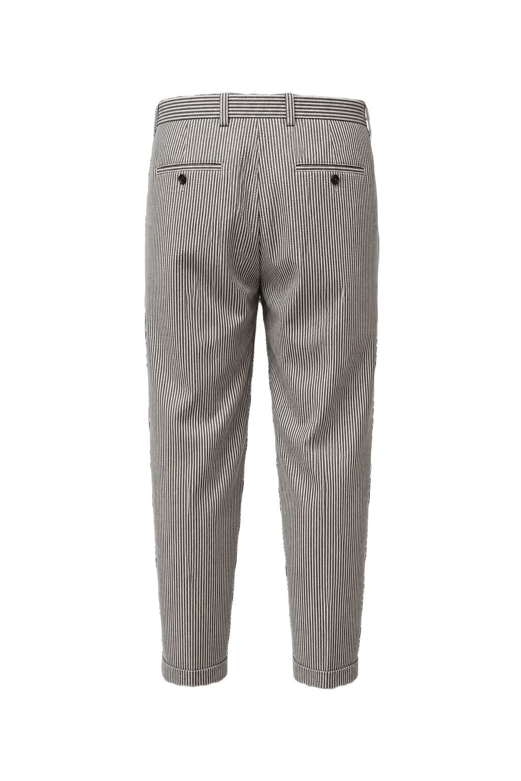 1980s White Cotton Trousers - Back View