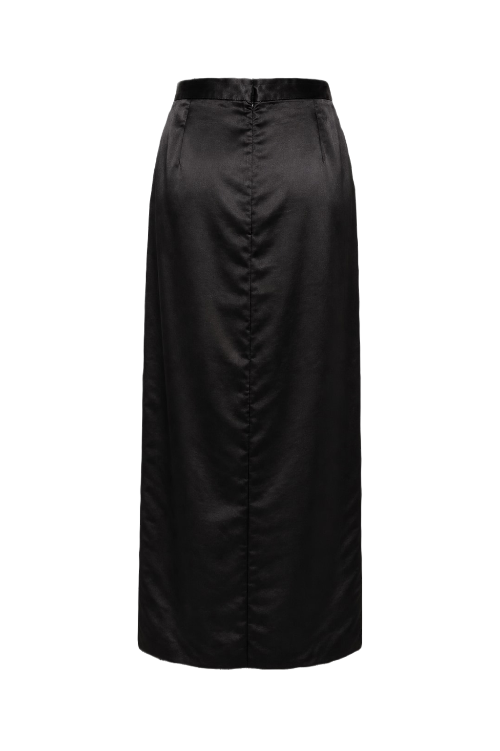 1960s Black Polyester Skirt - Back View
