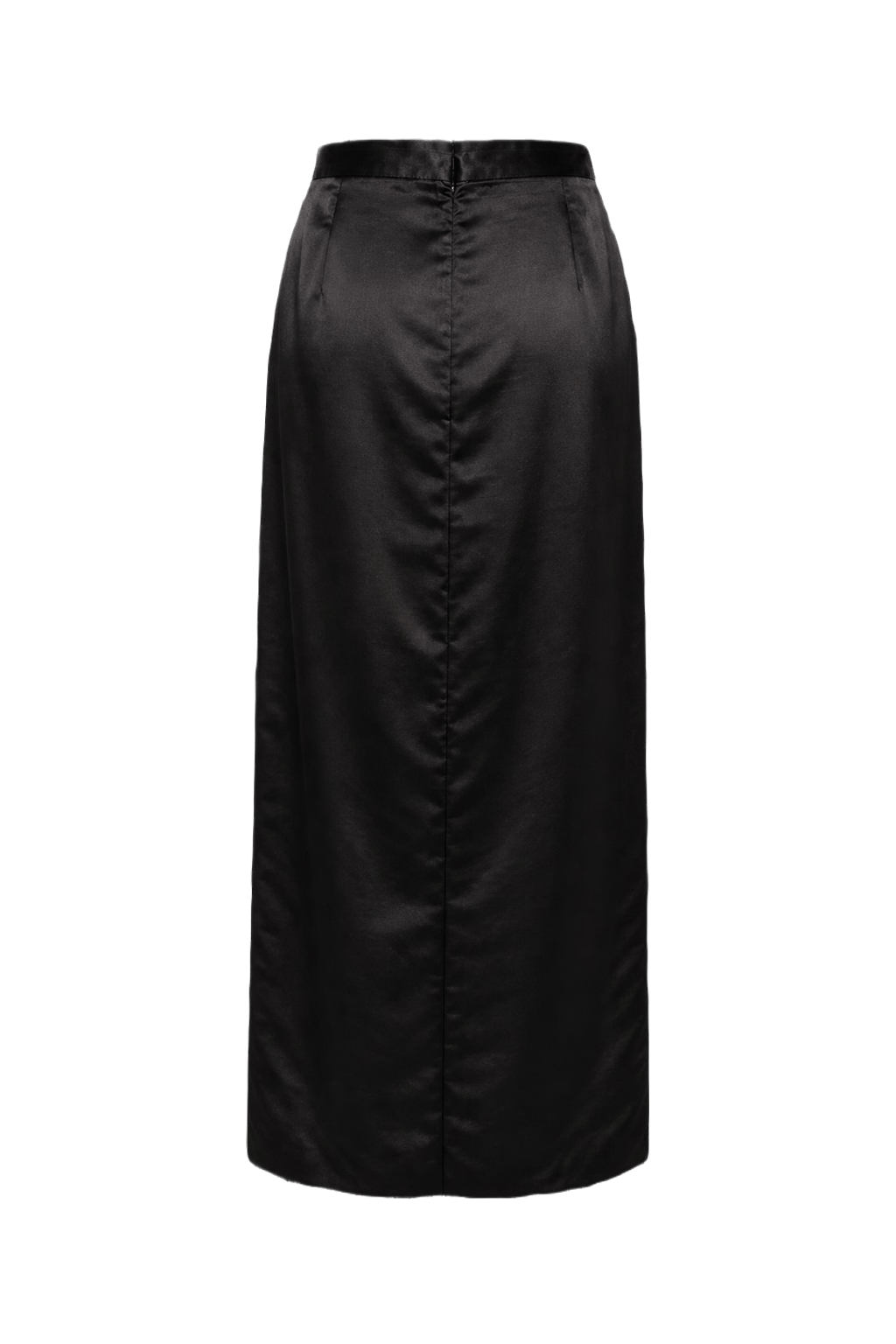 1960s Black Polyester Skirt - Back View