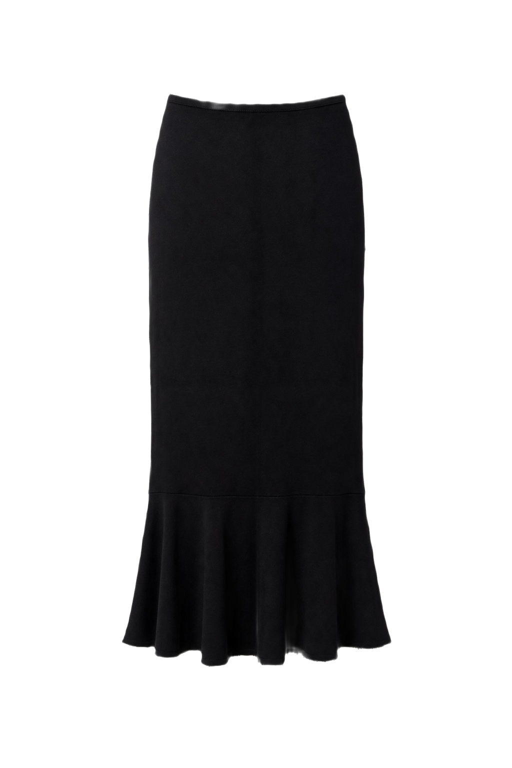 1990s Black Polyester Skirt - Back View