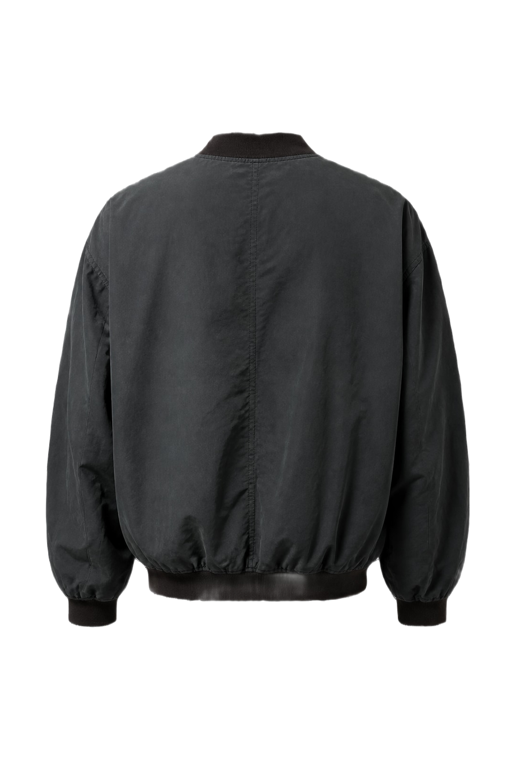 1990s Black Nylon Windbreaker - Back View
