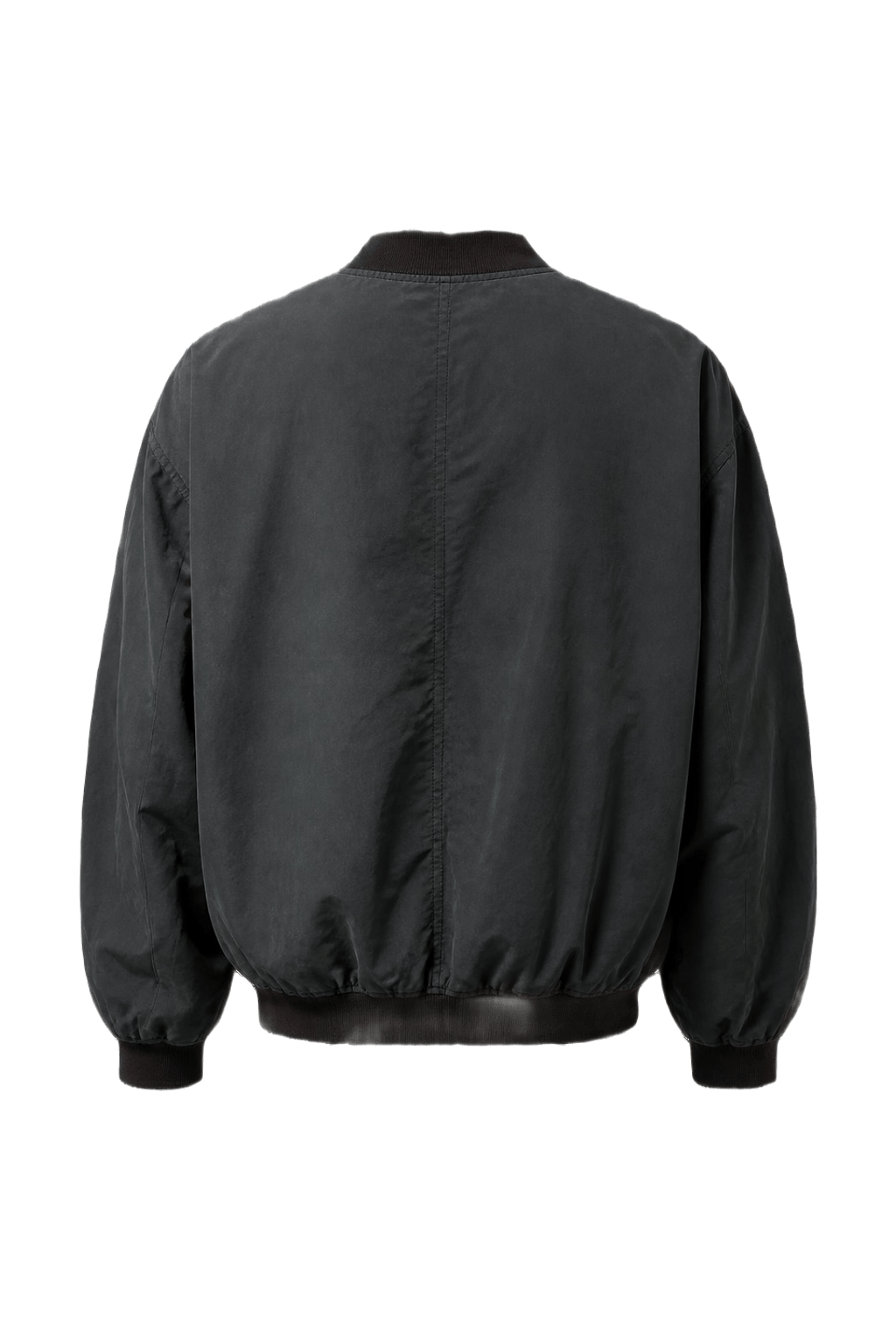 1990s Black Nylon Windbreaker - Back View