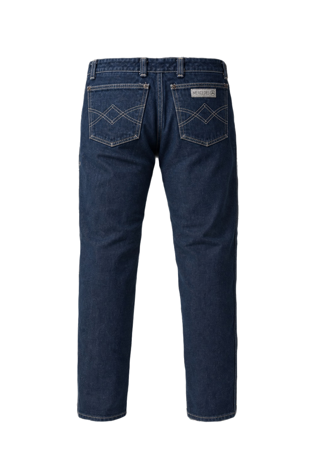 1990s Dark Blue Denim Jeans - Back View