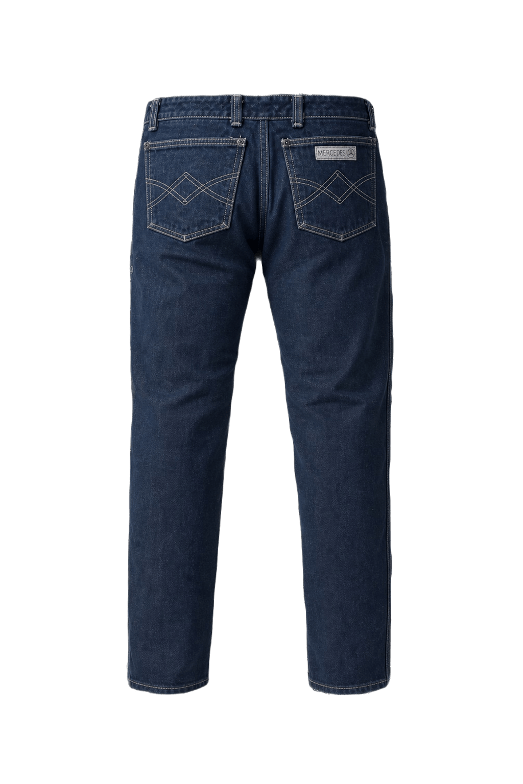 1990s Dark Blue Denim Jeans - Back View