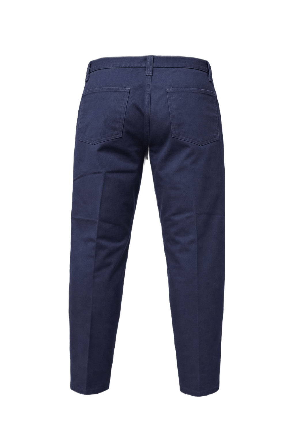 1980s Navy Blue Cotton Pants - Back View