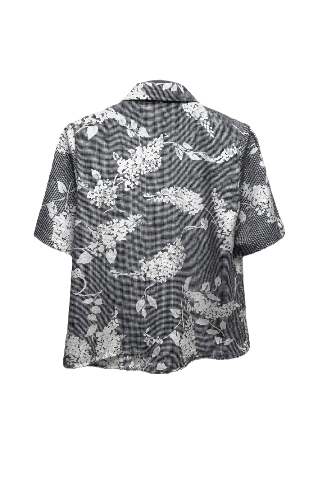 1980s Grey Cotton Shirt - Back View