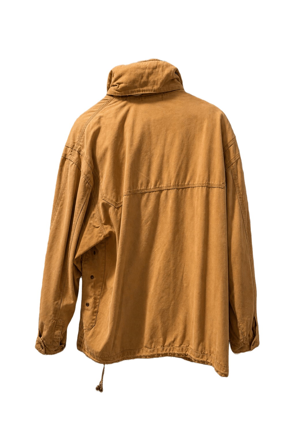 1980s Tan Cotton Jacket - Back View