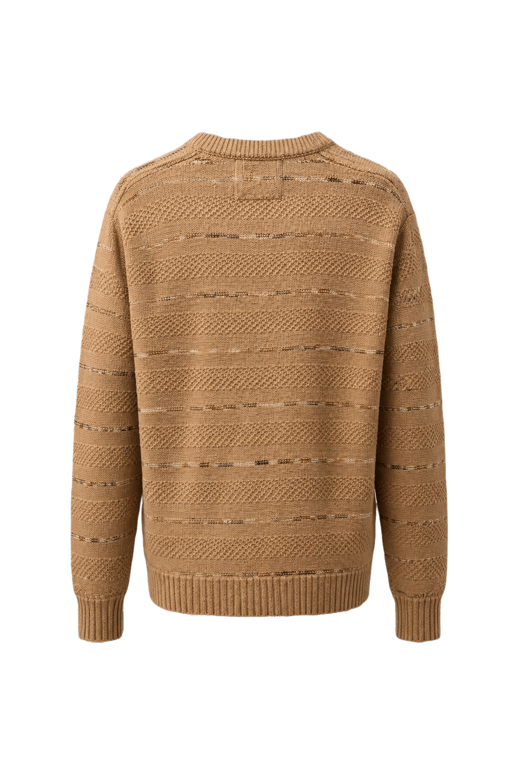 1980s Beige Cotton Sweater - Back View