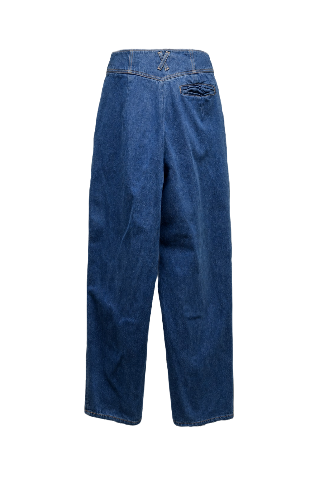 1980s Medium Blue Denim Jeans - Back View