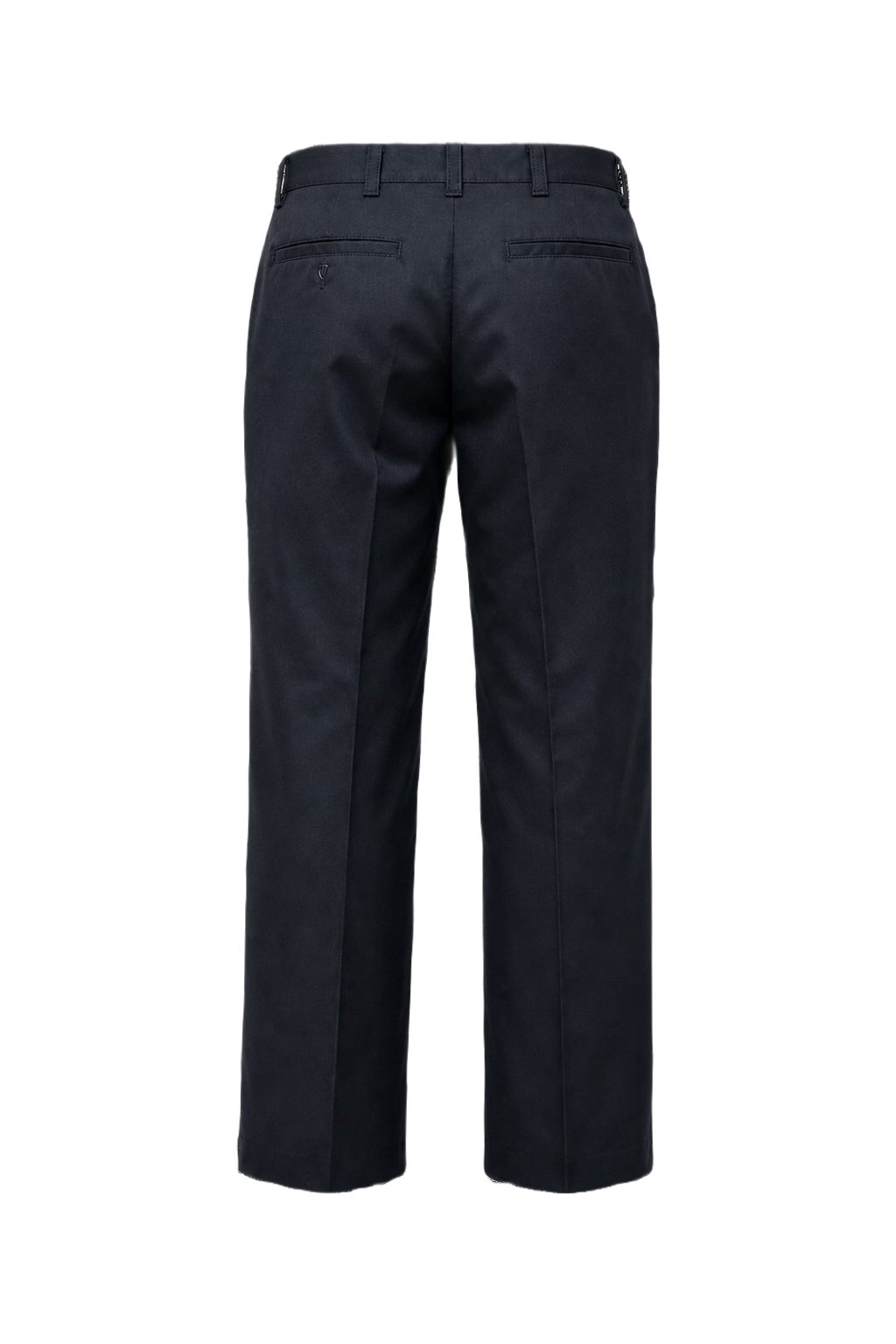 1980s Black Cotton Trousers - Back View