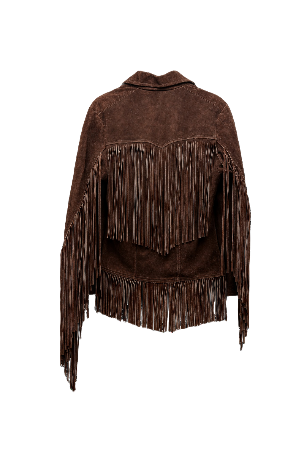 1970s Brown Suede Jacket - Back View
