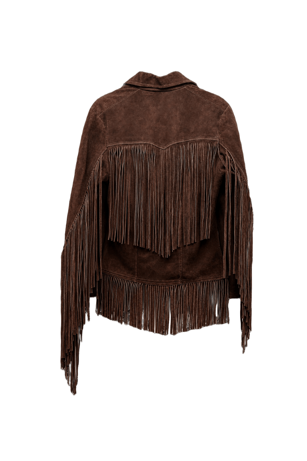 1970s Brown Suede Jacket - Back View