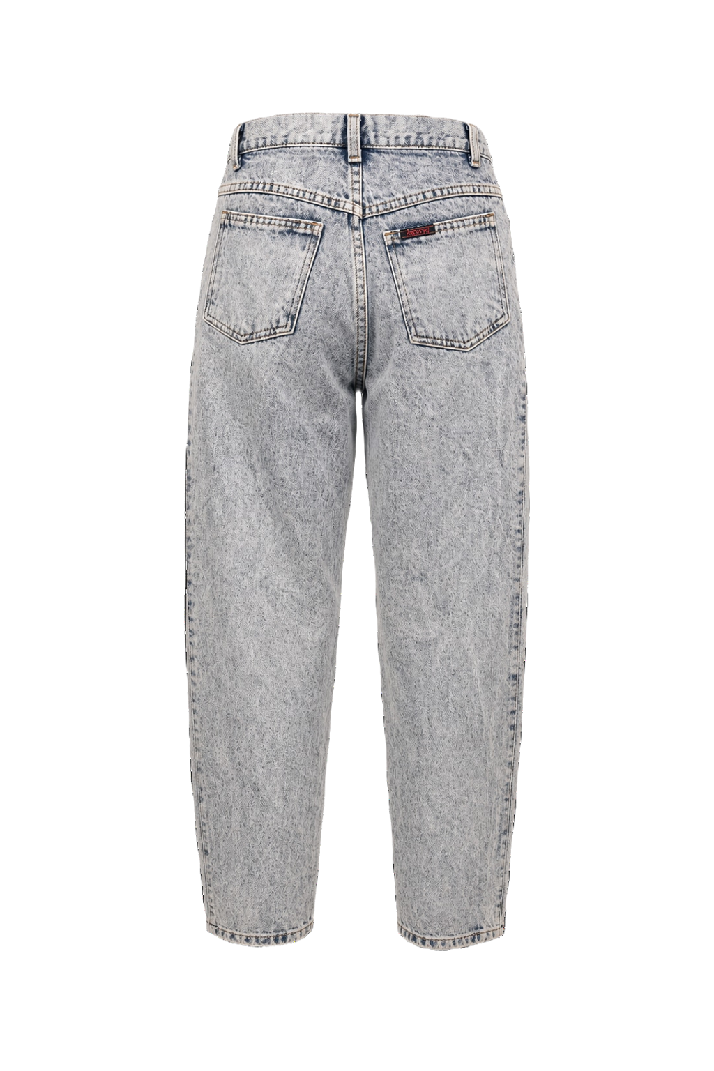 1980s Light Blue Cotton Jeans - Back View