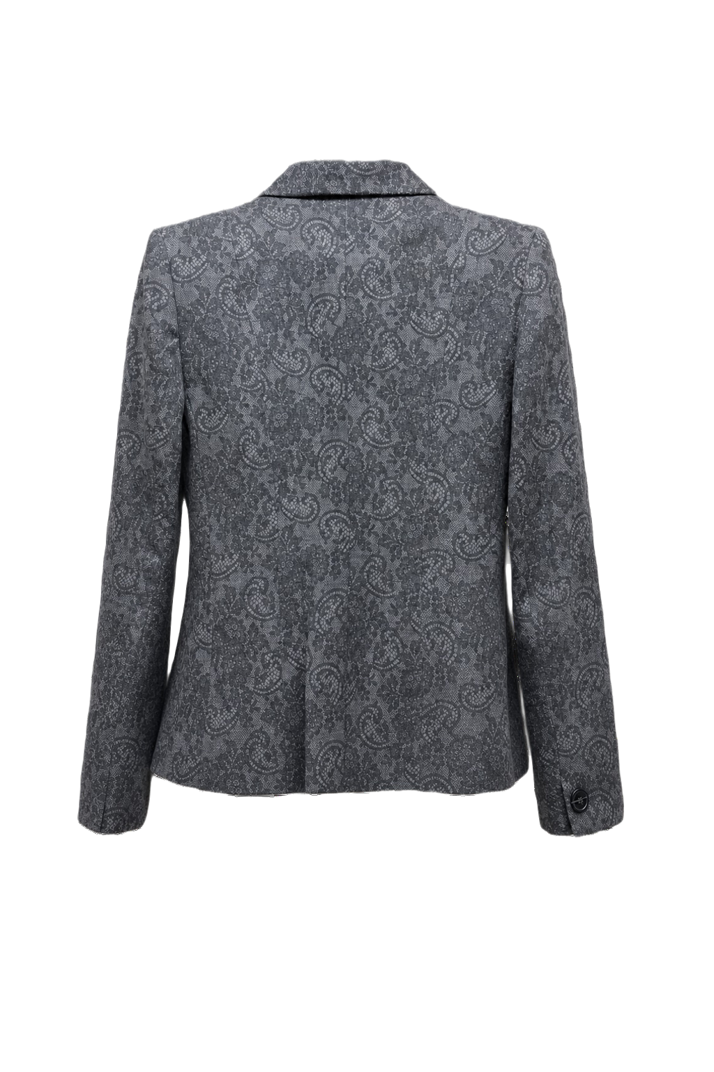 1990s Grey Wool Blazer - Back View