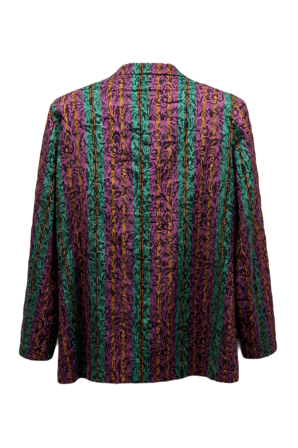 1980s Purple Cotton Blazer - Back View