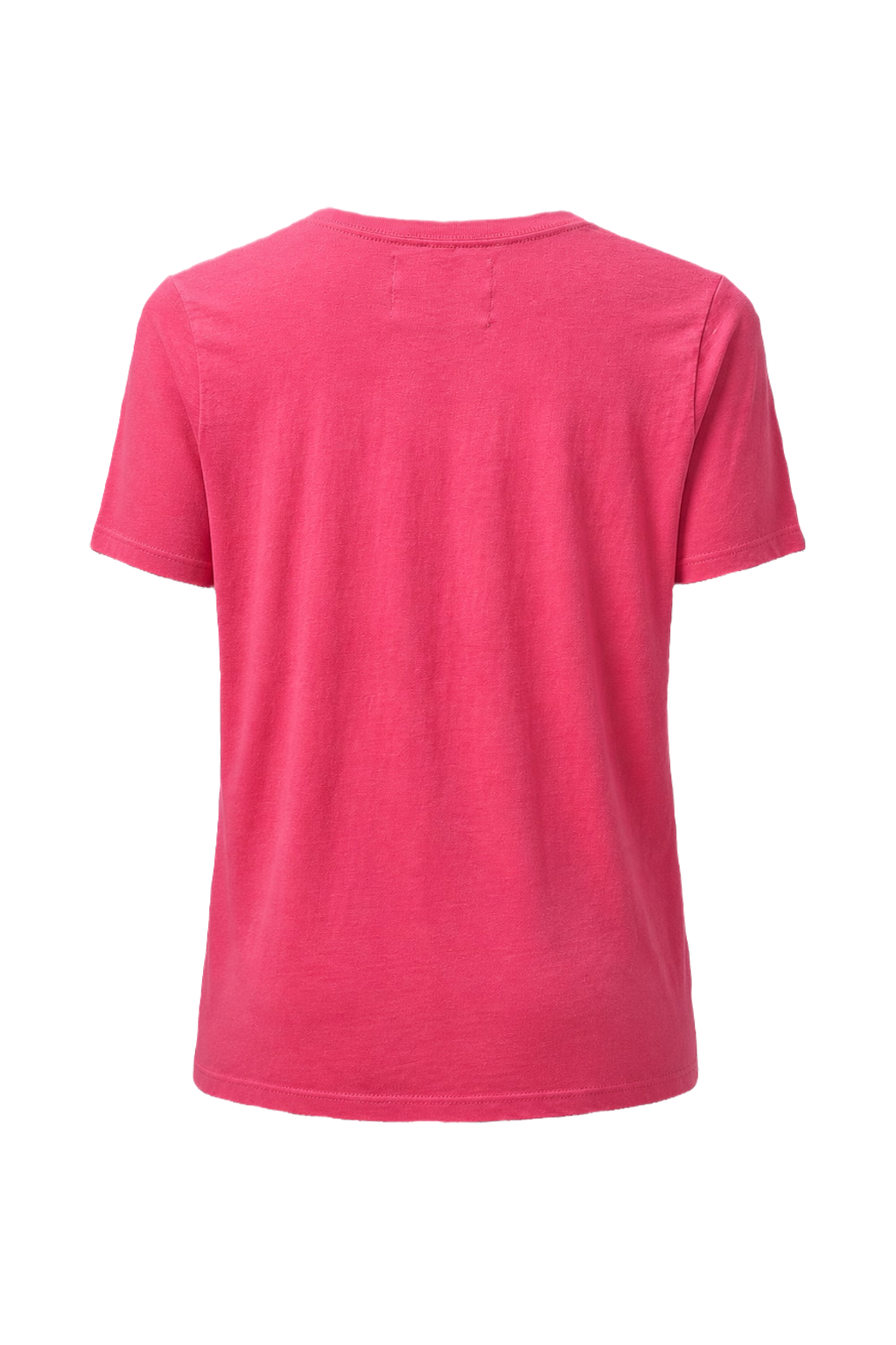 1990s Bright Pink Cotton T-Shirt - Back View