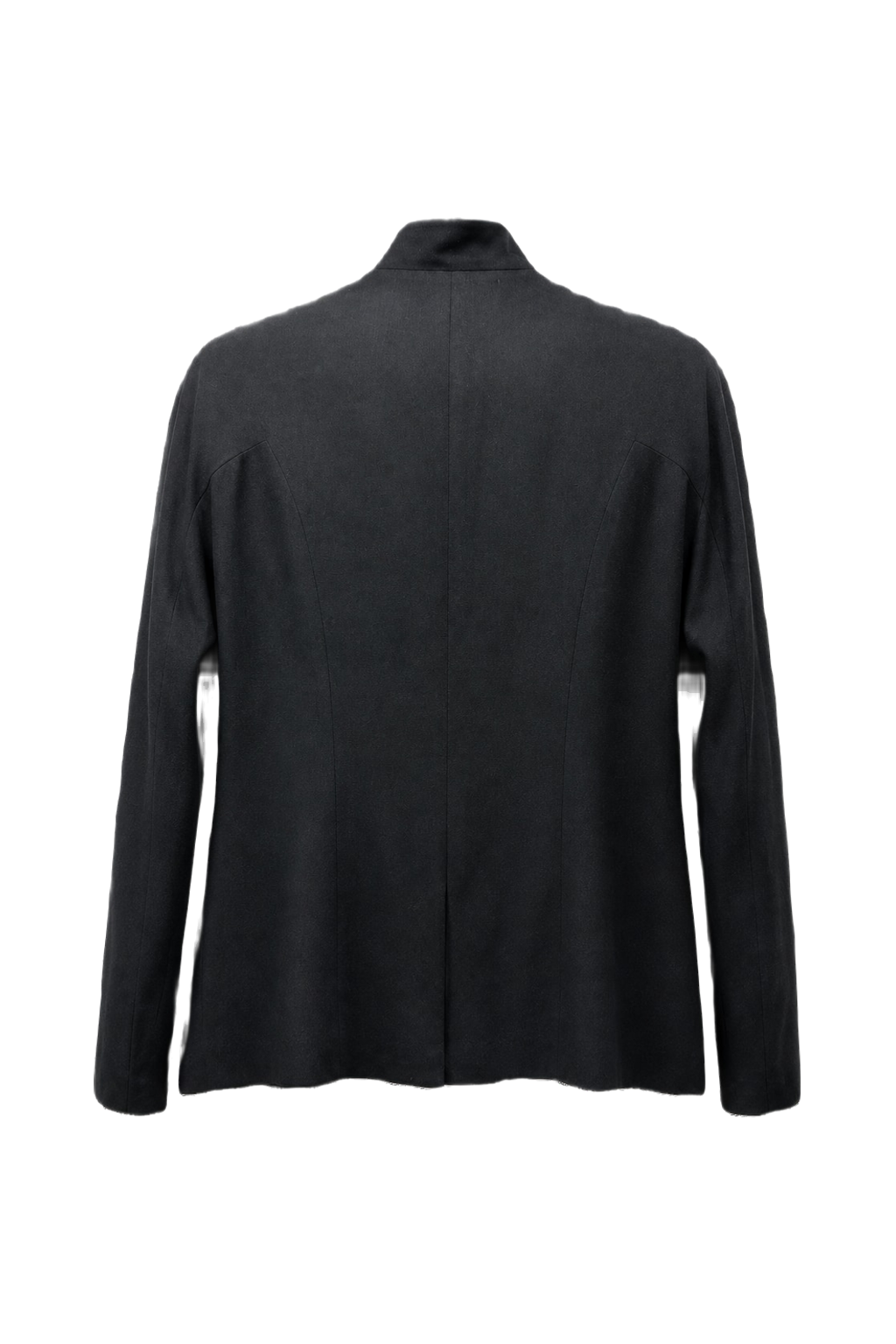 1980s Black Wool Jacket - Back View