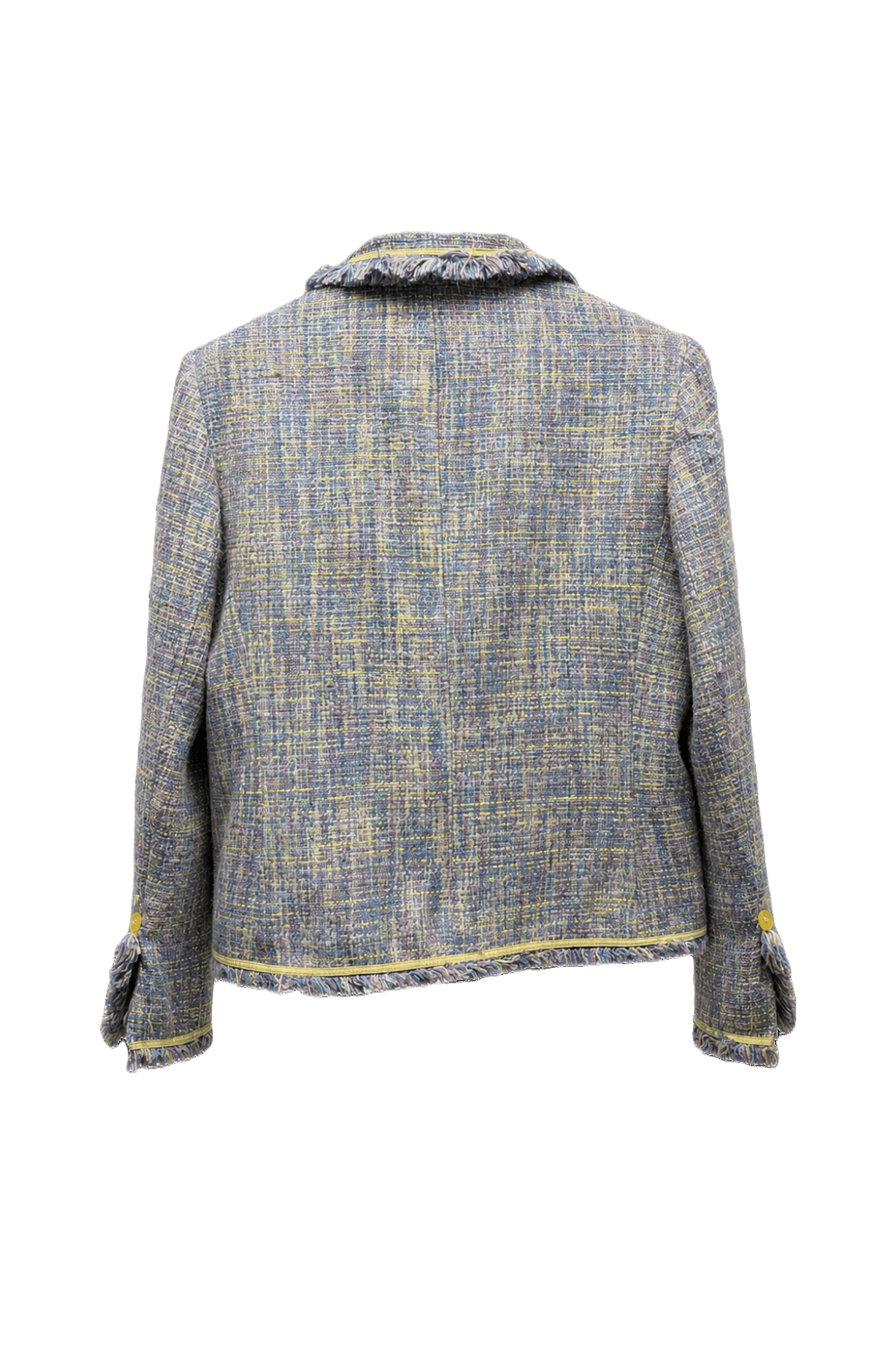 1980s Pastel Rainbow Acrylic Blazer - Back View