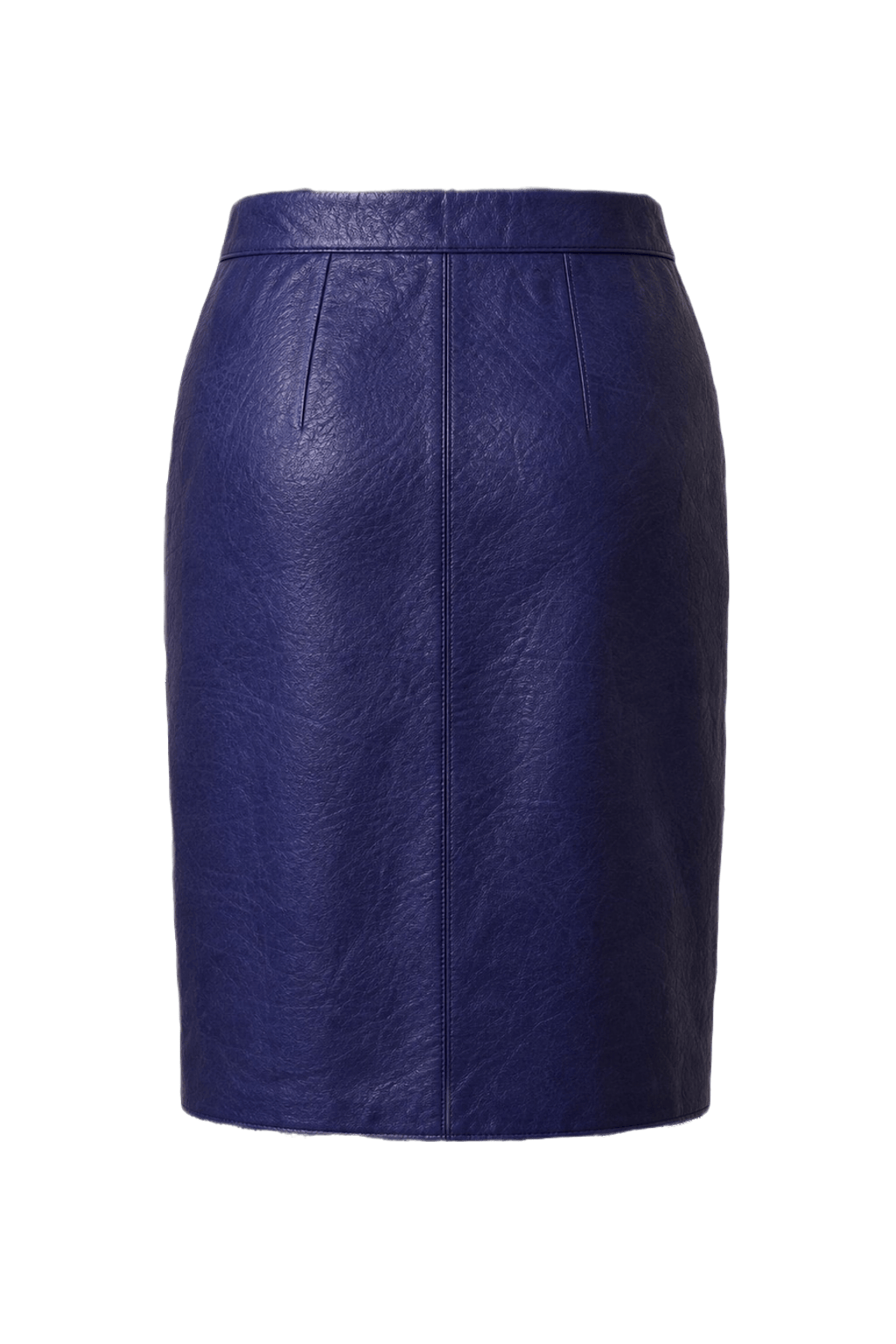 1990s Deep Blue Synthetic Skirt - Back View