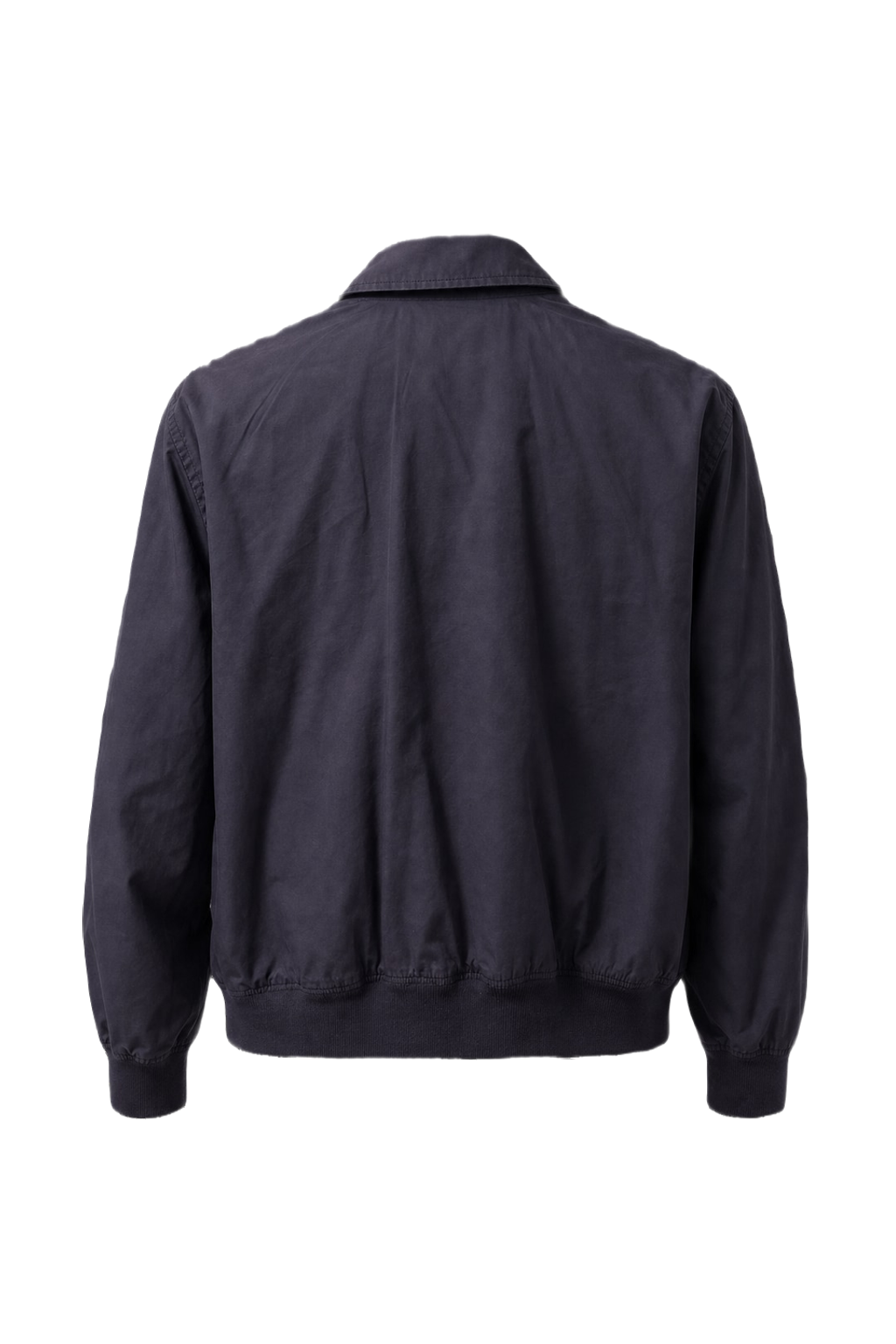 1980s Navy Blue Cotton Blend Windbreaker - Back View