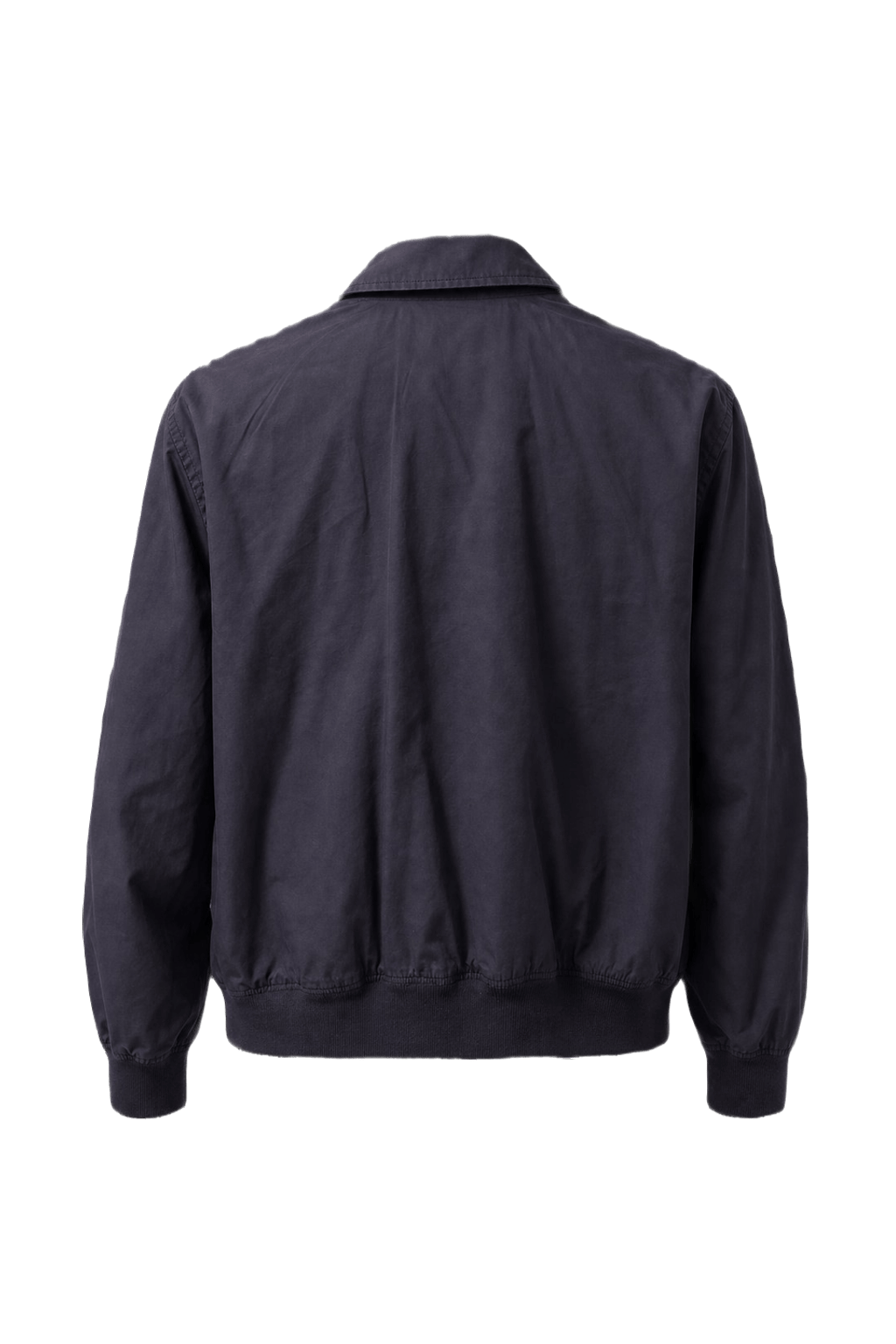 1980s Navy Blue Cotton Blend Windbreaker - Back View
