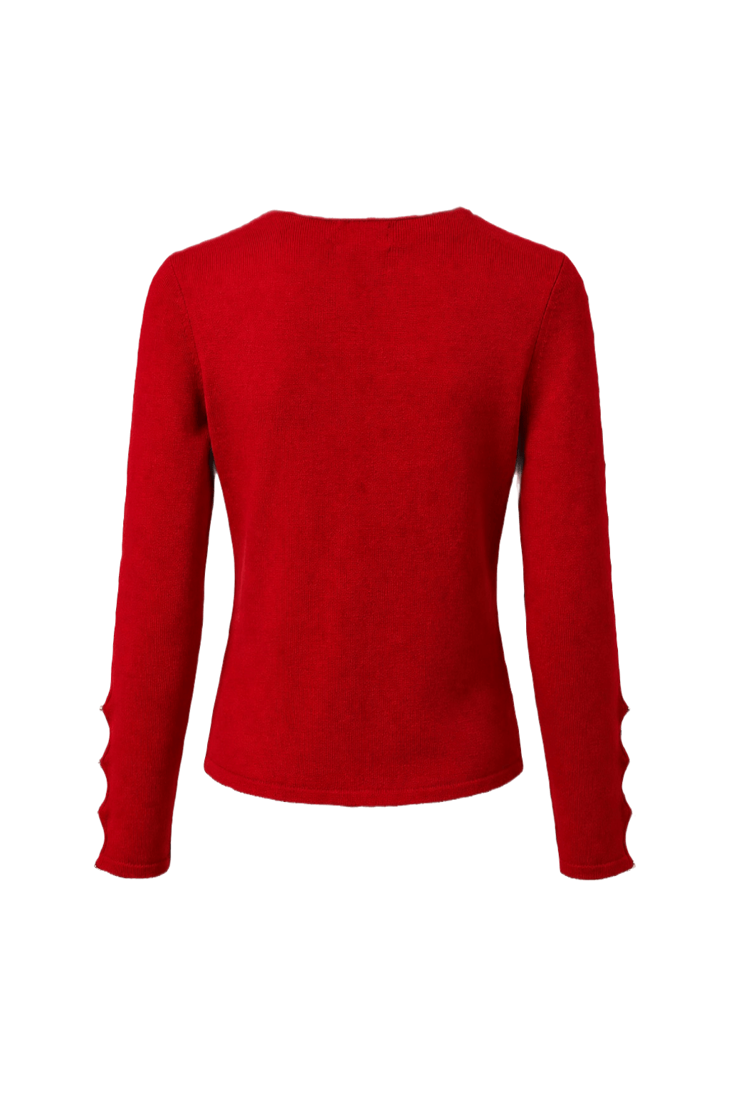 1990s Red Rayon Blend Sweater - Back View