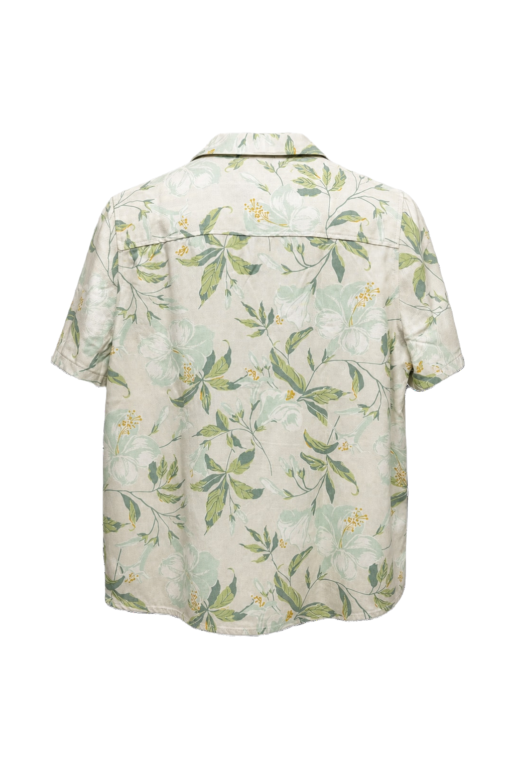 1990s Cream Silk Shirt - Back View