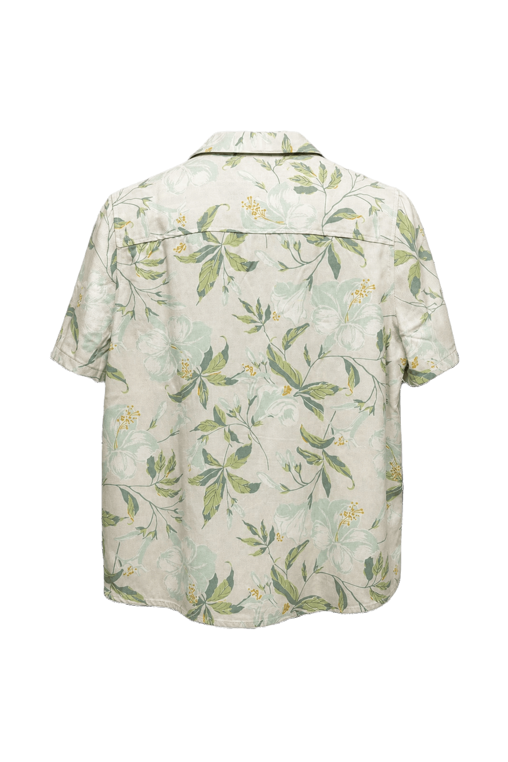 1990s Cream Silk Shirt - Back View