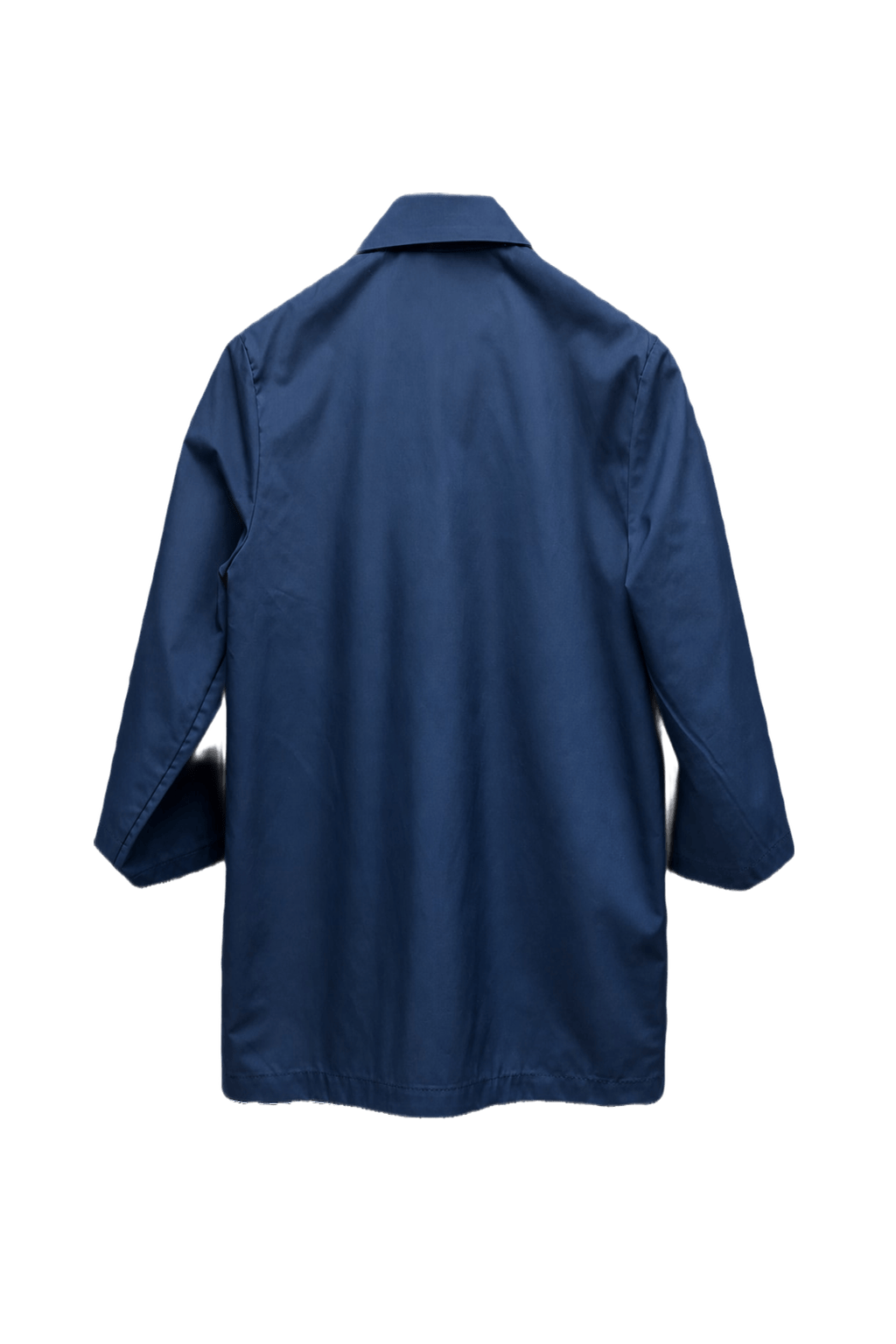 1970s Navy Blue Cotton Blend Jacket - Back View