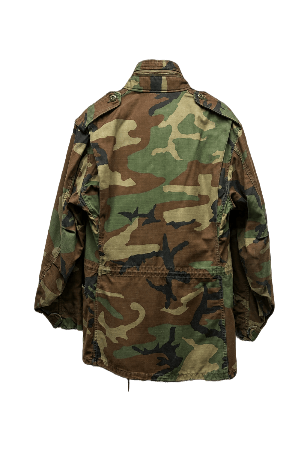 1990s Camouflage Cotton Blend Jacket - Back View