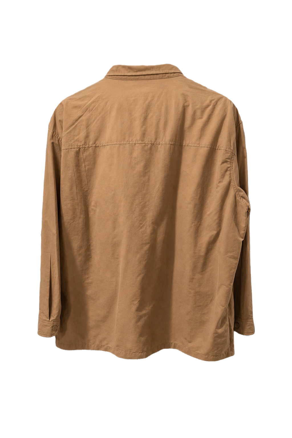 1980s Tan Cotton Blend Jacket - Back View