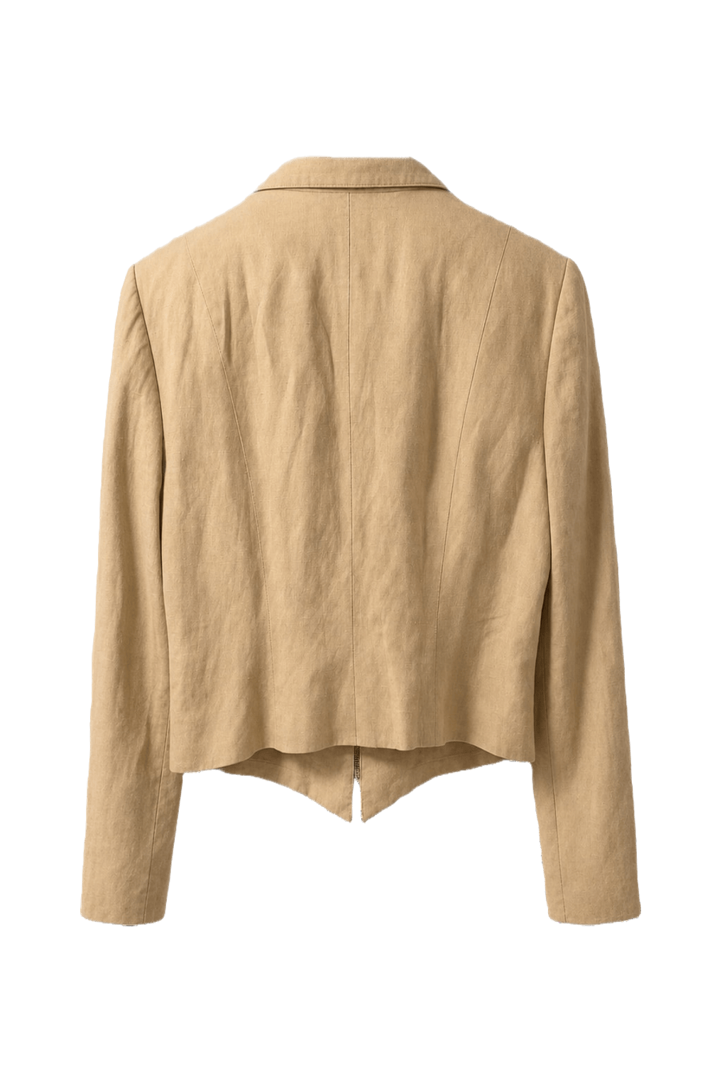 1990s Khaki Cotton Jacket - Back View