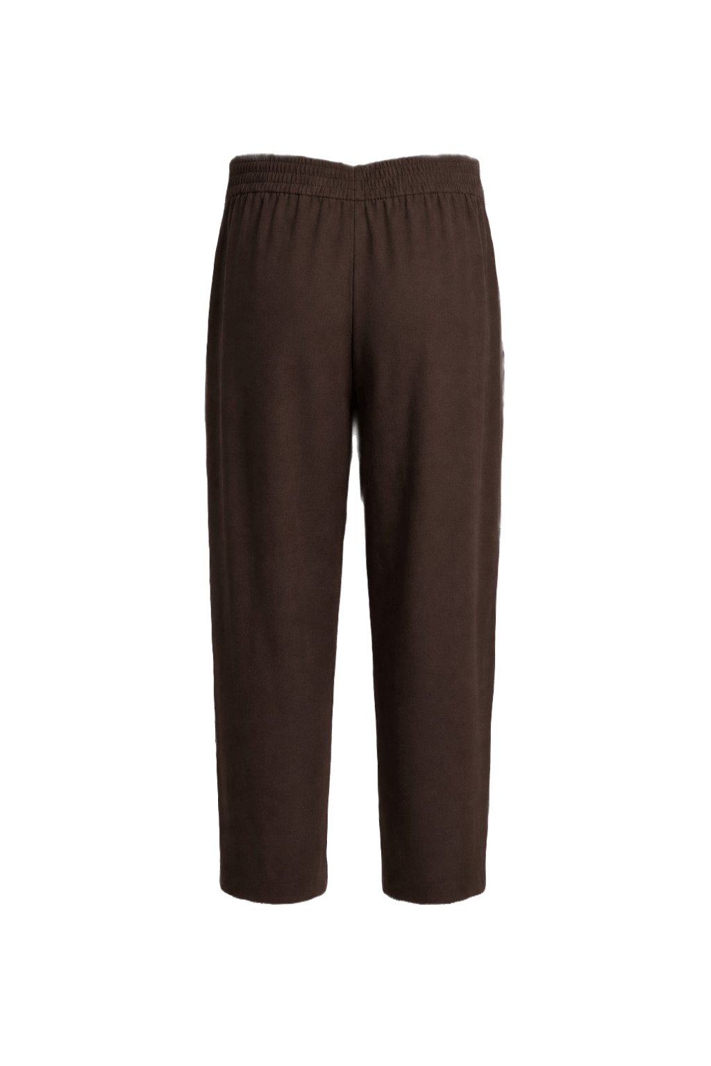 1990s Dark Brown Wool Blend Trousers - Back View