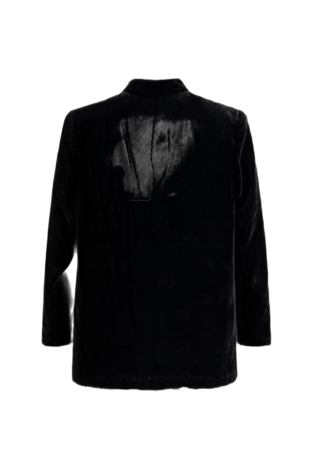 1950s Black Velvet Cape - Back View