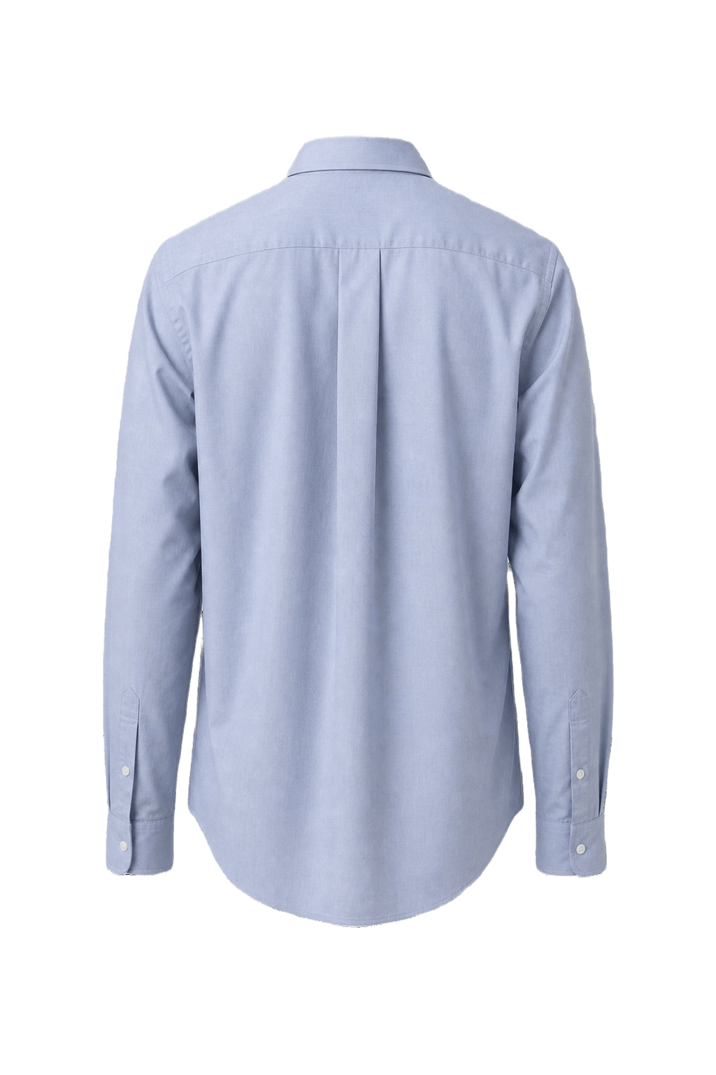 1970s Light Blue Cotton Button-Down Shirt - Back View