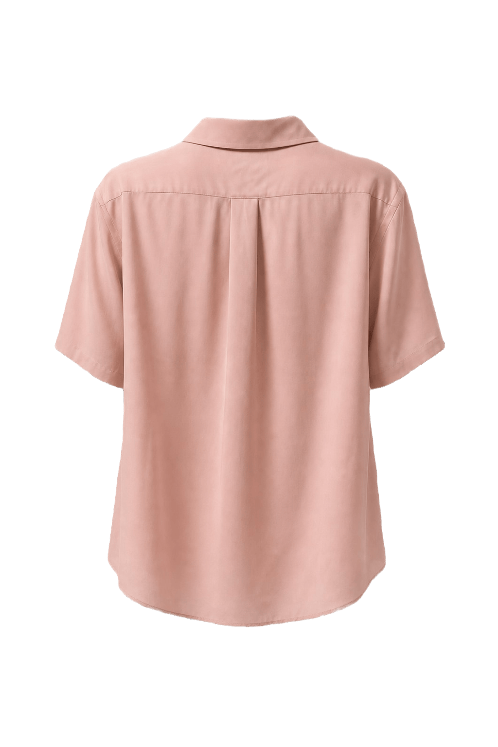1980s Light Pink Synthetic Blend Shirt - Back View