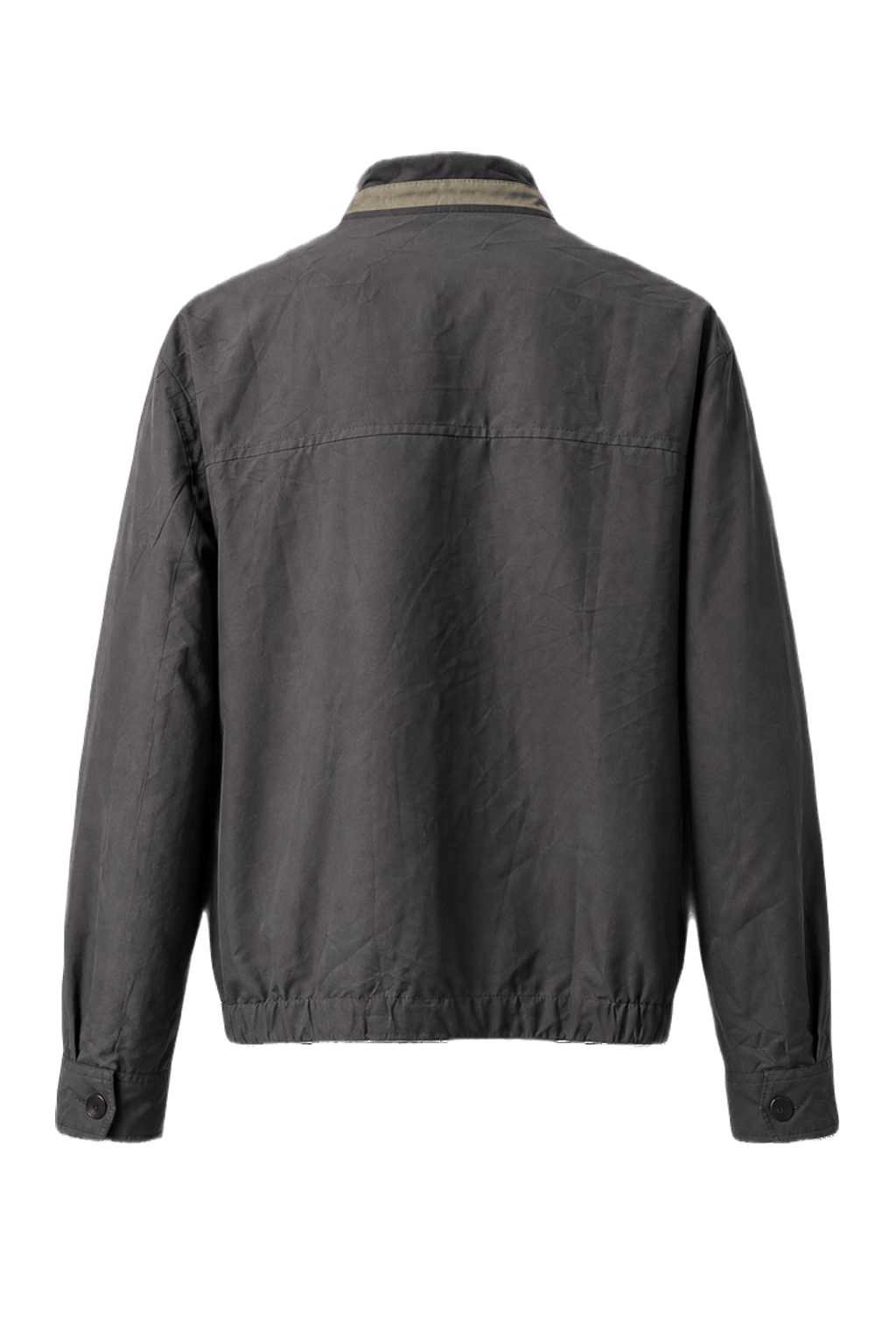 1980s Grey Synthetic Blend Jacket - Back View