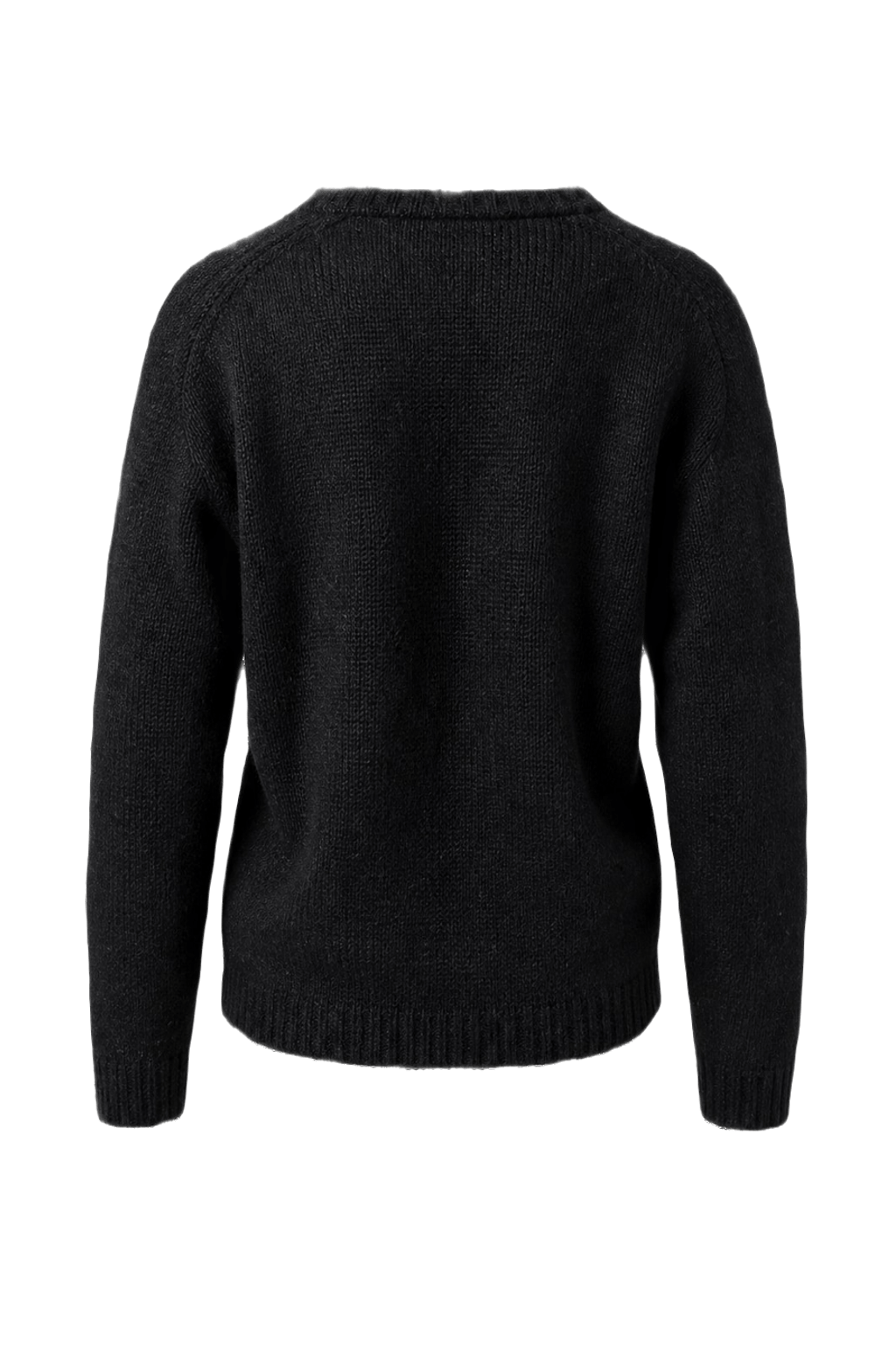 1960s Black Synthetic Blend Sweater - Back View