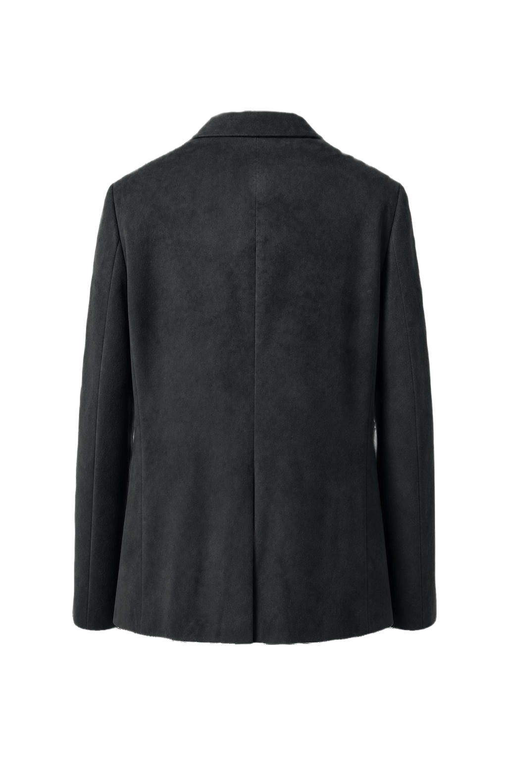 1980s Dark Green Velvet Blazer - Back View