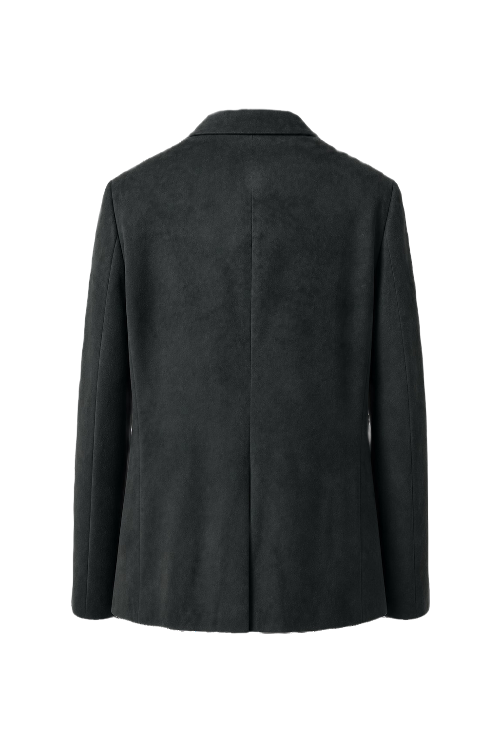 1980s Dark Green Velvet Blazer - Back View