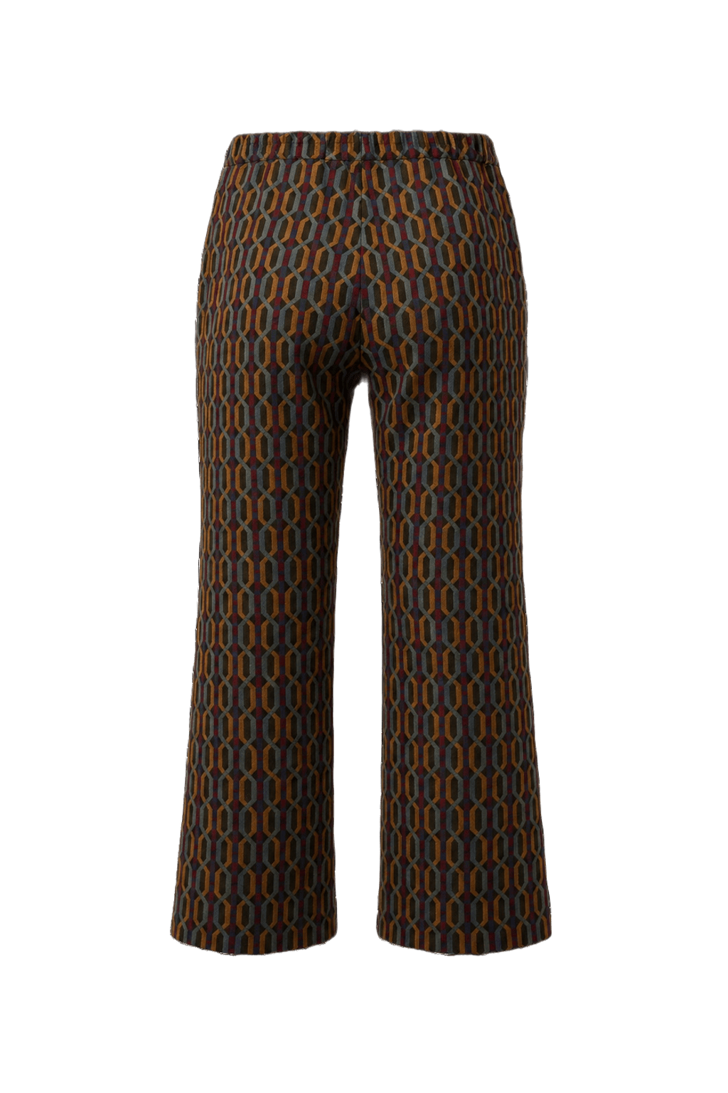 1970s Multi-Color Velour Pants - Back View