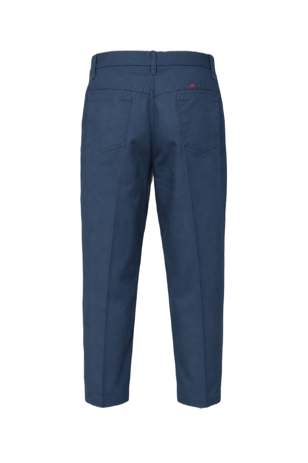 1970s Navy Blue Cotton Blend Pants - Back View