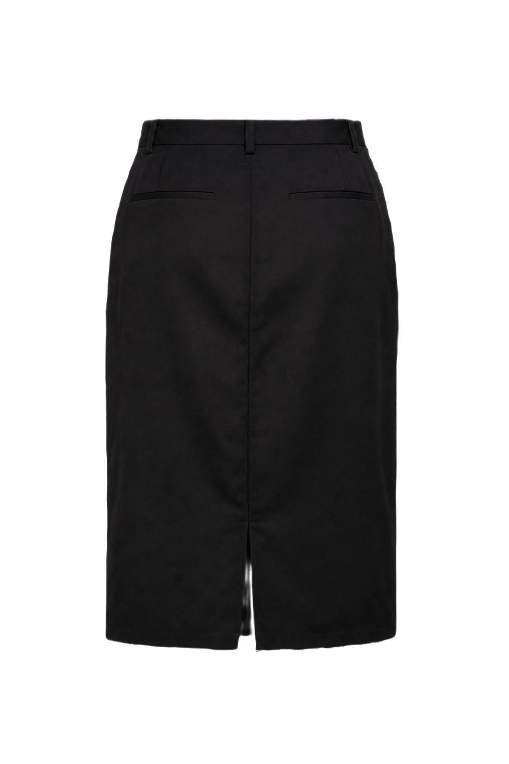 1990s Black Acrylic Skirt - Back View