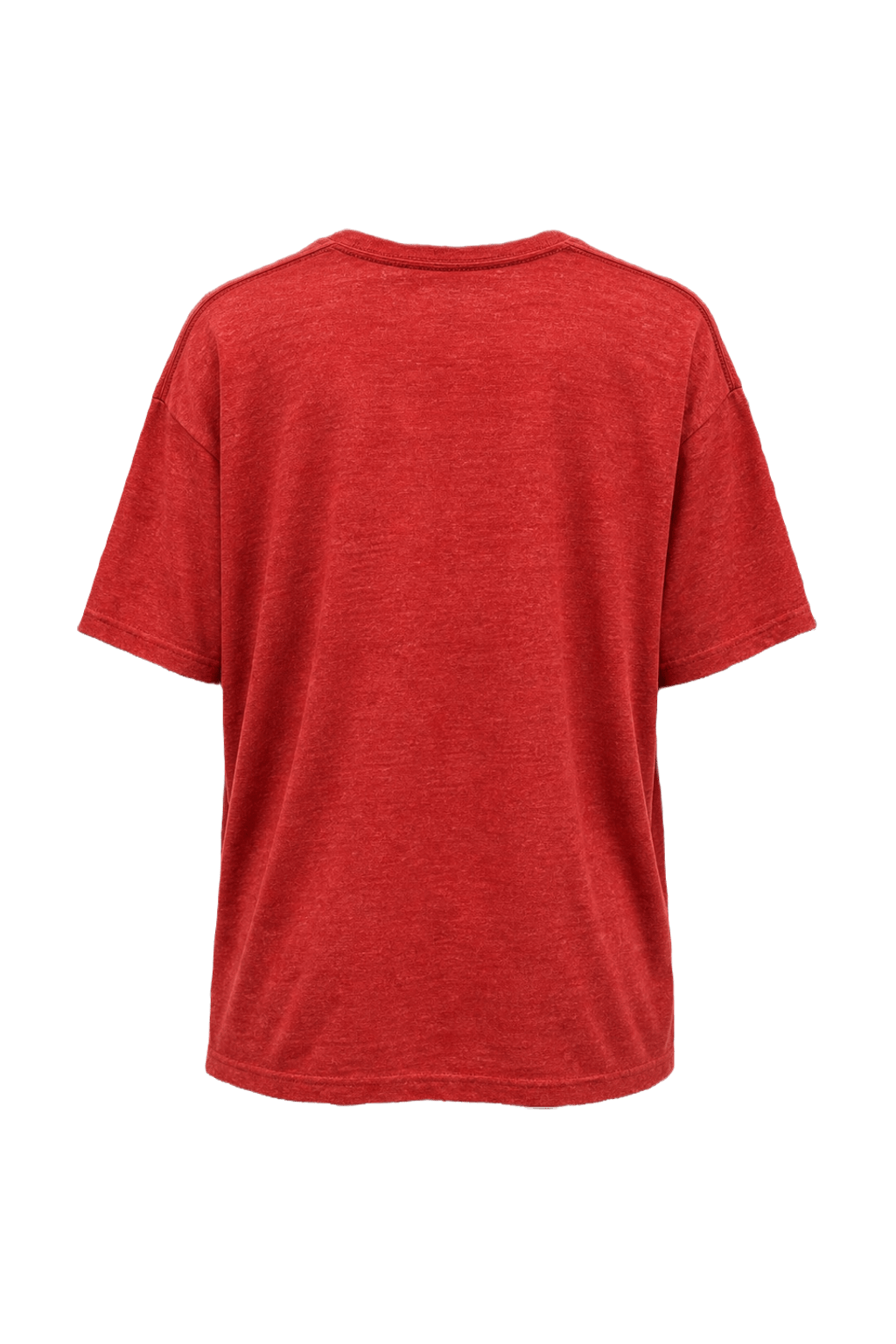 1990s Red Cotton Blend T-Shirt - Back View