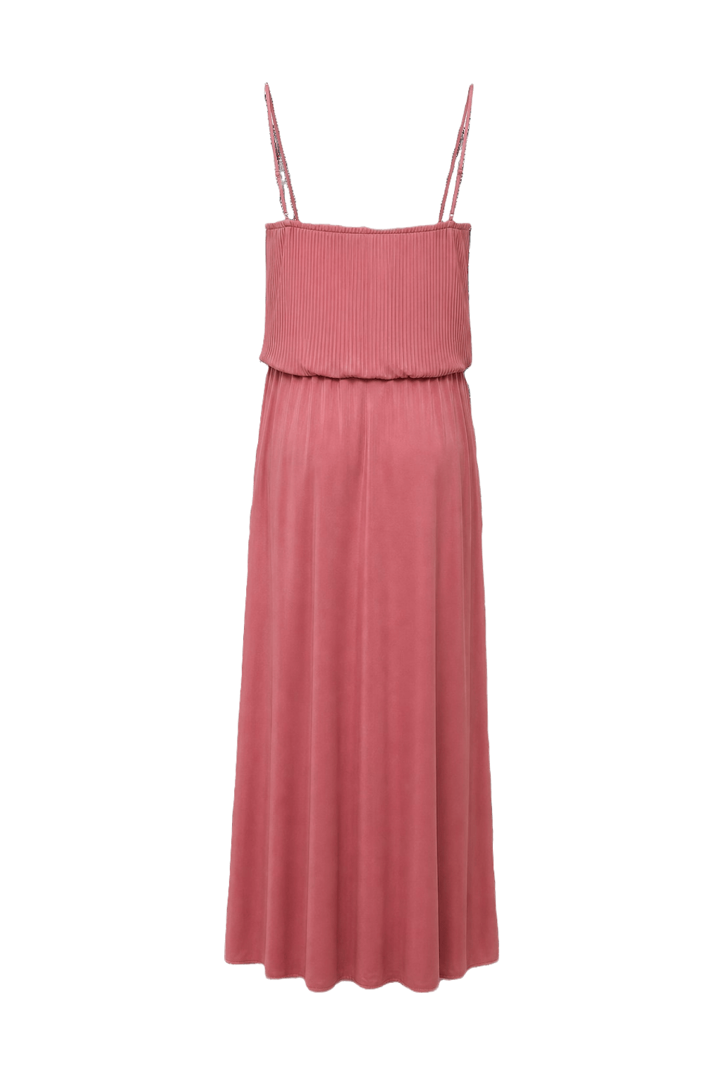 1990s Dusty Rose Satin Maxi Dress - Back View