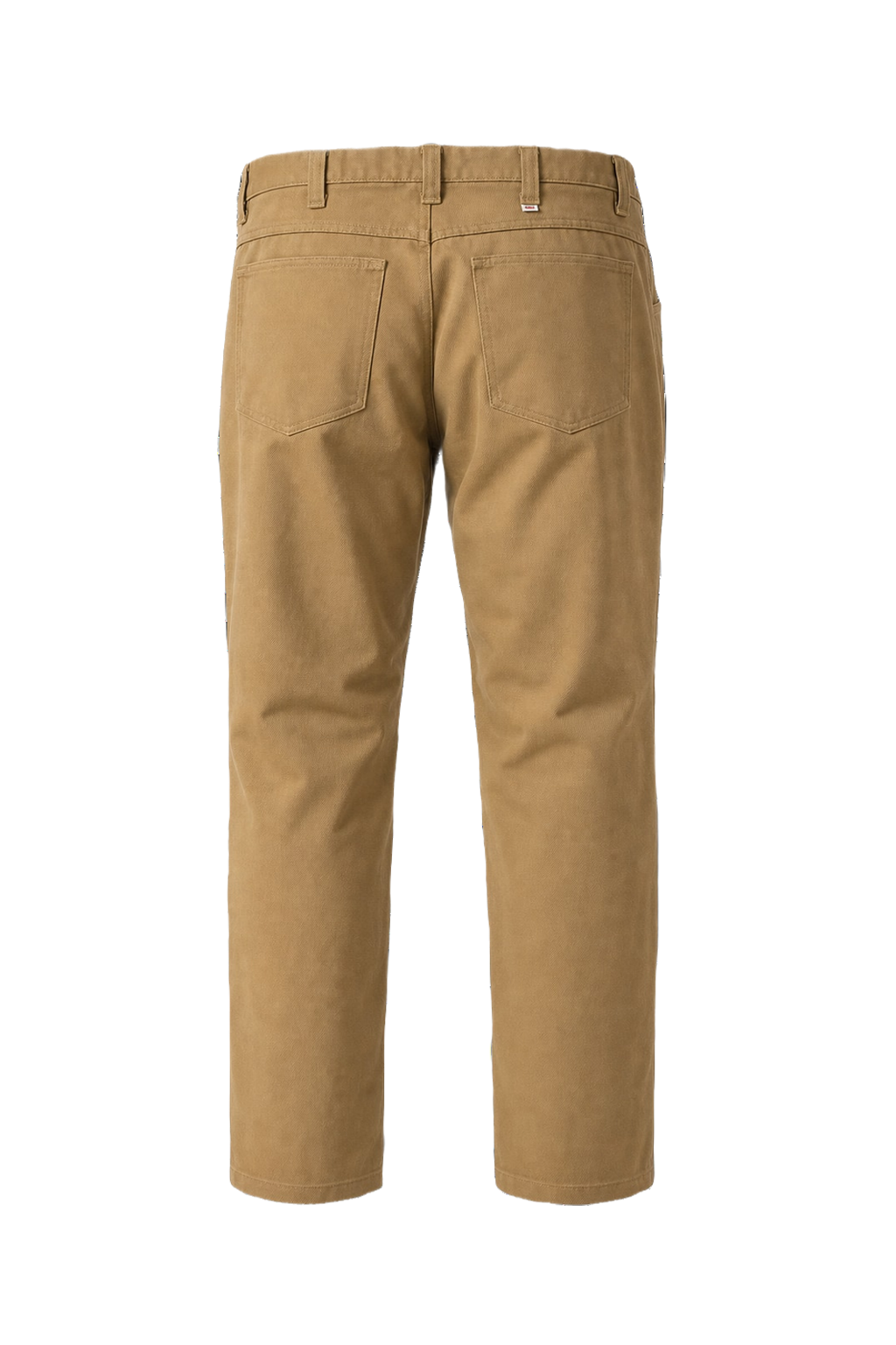 1990s Beige Cotton Blend Pants - Back View