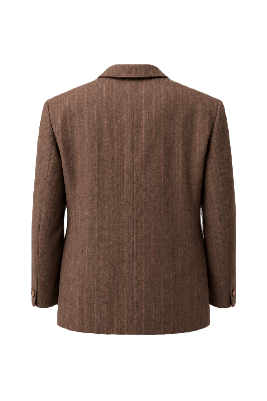 1990s Brown Wool Blazer - Back View