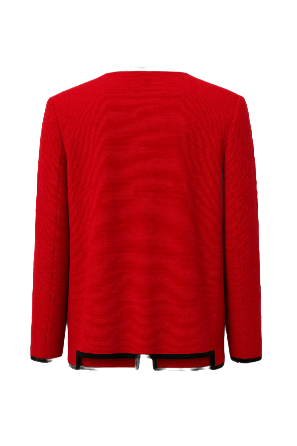 1980s Red Wool Blend Jacket - Back View